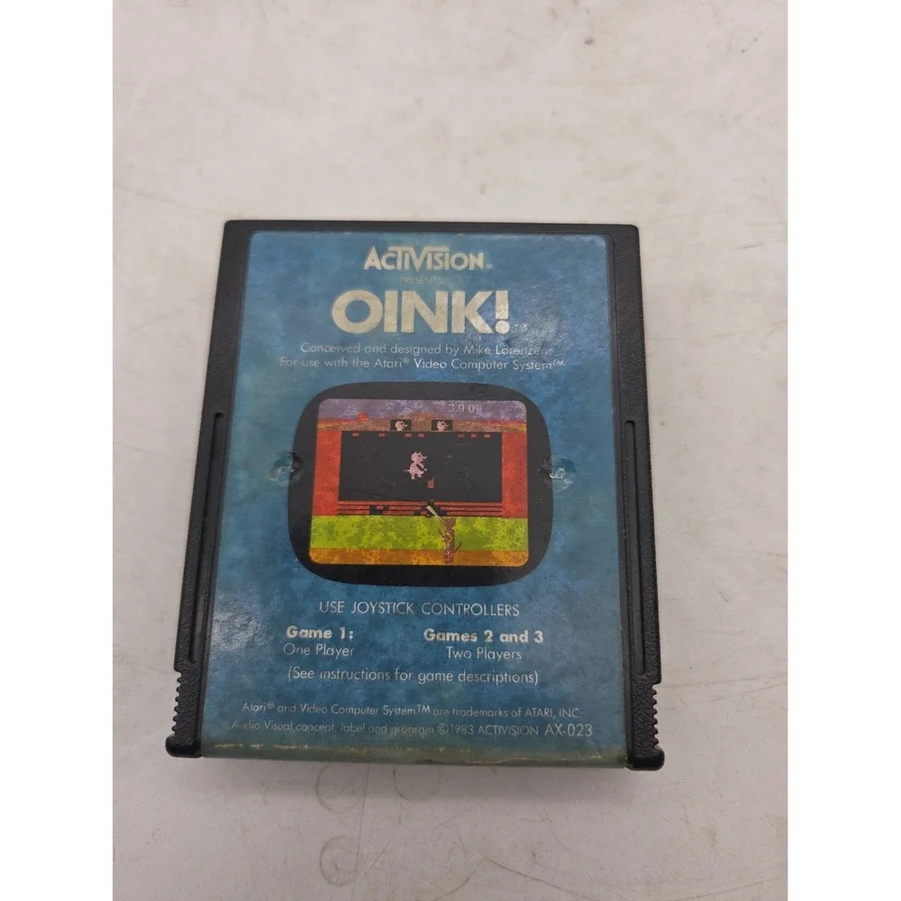 Oink! (Atari 2600, 1983) Cartridge Only, Tested & Works